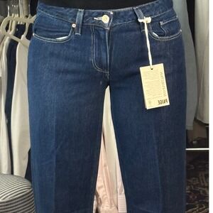 NWT Paige Michiru Sonja Wide Leg Jeans Dark Wash Womens Size 24 Eco Evolution